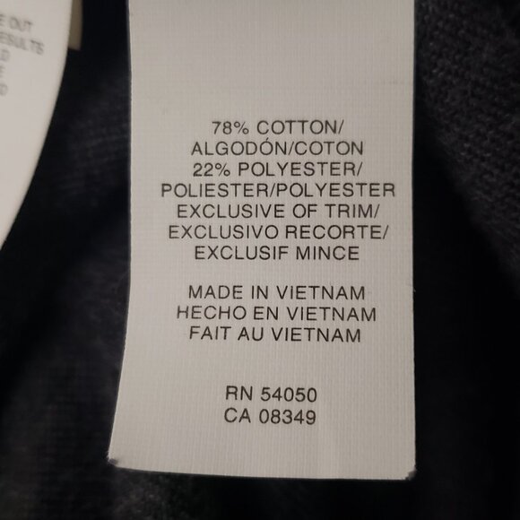 Jones New York Sport Velour Jacket Sweatshirt Large Gray Full Zip Pockets - Picture 11 of 12